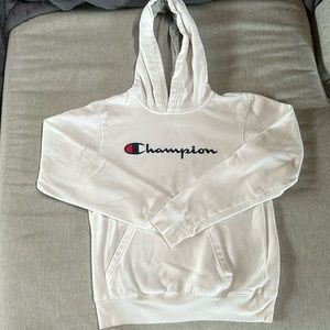 White Champion hoodie